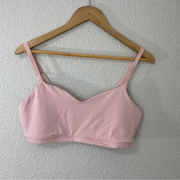 Athleta Elation Sport Bra Orchid Pink Sz Large - Picture 3 of 5
